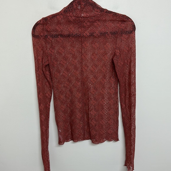 Free People Sweet Memories Turtleneck Top Small - Picture 6 of 7